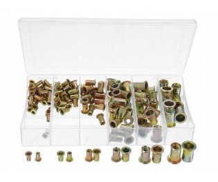 Nitonakrętki stalowe M3-M10 NITONAKRĘTKA 150 szt.