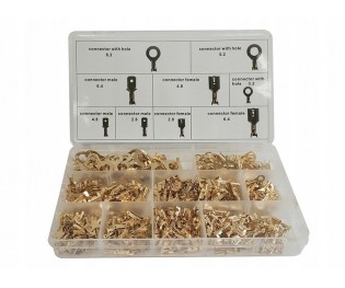Konektory kablowe samochodowe zestaw 450 szt męskie żeńskie okrągłe