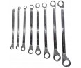 Zestaw kluczy 6-22mm 8szt. oczkowo-oczkowych Klucze oczkowe odgięte