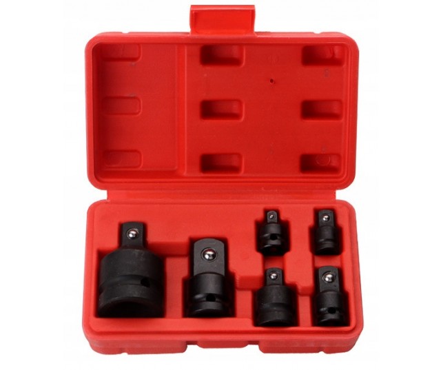 Adapter redukcje udarowe klucz 1/2 3/4 3/8 1/2 1/4 Zestaw adapterów 6 SZT.