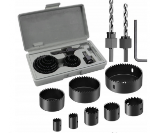 Zestaw otwornic do drewna 16el 19-127mm