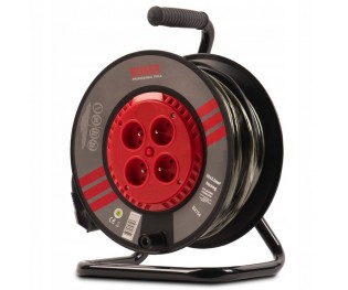 Przedłużacz budowlany ogrodowy 25M 3X2.5MM na bębnie