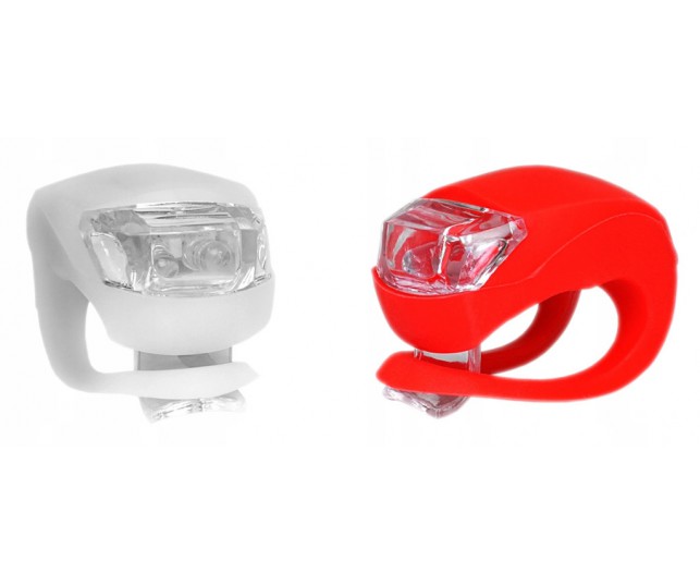 Lampki rowerowe silikonowe