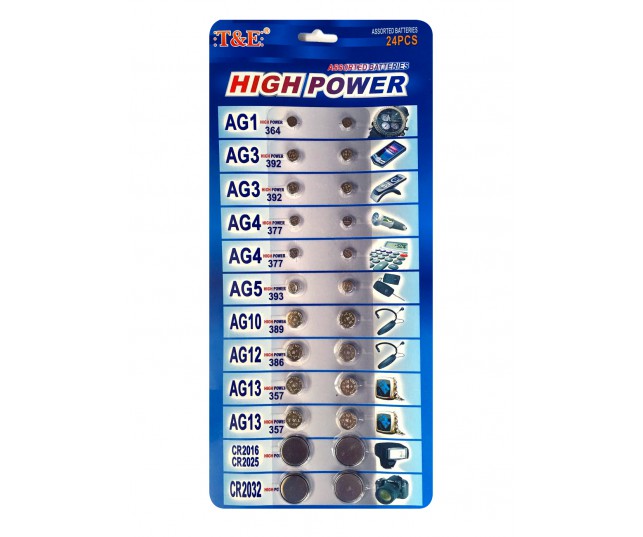 Baterie blister 24szt.