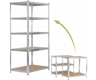 Regał Magazynowy Metalowy 180x90x40 Garażowy Garaż Piwnica Magazyn 875 kg SOLIDNY