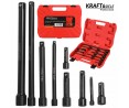 Zestaw Przedłużek Udarowych do Wkrętarek 9 Sztuk 1/4" 3/8" 1/2"