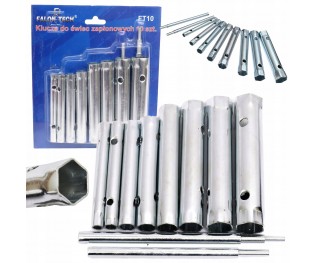 Klucze do świec zapłonowych żarowych rurkowe 6-22mm ZESTAW 10 EL